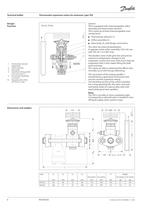 Thermostatic expansion valves for ammonia, type TEA - 6