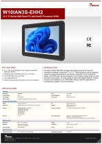 10.1" E Series HMI Panel PC with Intel® Processor N150 W10IAN3S-EHH2-1