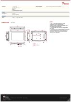 10.1" Front IP65 Display W10L100IPH2-2
