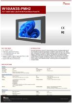 10.1" Intel® Alder Lake-N N150 Panel Mount Panel PC W10IAN3S-PMH2-1