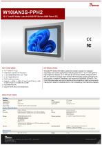 10.1” Intel® Alder Lake-N N150 PP Series HMI Panel PC W10IAN3S-PPH2-1