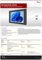 10.1” Intel® Twin Lake N150 Front IP65 Panel PC W10IAN3S-IPH2-1