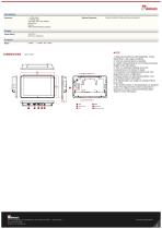 10.1" Multi-Touch Chassis Display W10L100-PCH2LB-2