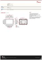 10.1" Multi-Touch Panel Mount Display W10L100-EHH2-2