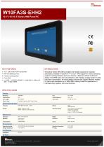 10.1" NXP i.MX6 E Series HMI Panel PC W10FA3S-EHH2-1