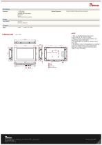 10.1" Panel Mount rugged industrial display W10L100-PMH2-2