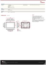 10.1" PCAP Touch Panel Mount Display W10L100-EHH2OD-2