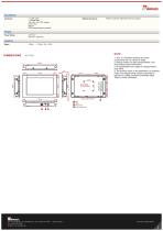 10.1" Resistive Touch Panel Mount Display W10L100-PMH2OD-2