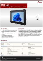 10.1” Windows Rugged Tablet with Intel® Processor N150 M101AN-1