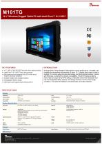 10.1" Windows Rugged Tablet PC with Intel® Core™ i5-­1135G7 M101TG-1