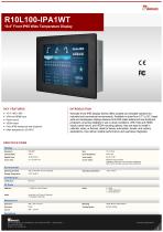 10.4" Front IP65 Wide Temperature Display  R10L100-IPA1WT-1