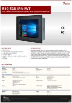 10.4" Intel® Celeron® N6211 Front IP65 Wide Temperature Panel PC R10IE3S-IPA1WT-1