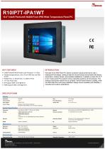 10.4" Intel® Pentium® N4200 Front IP65 Wide Temperature Panel PC R10IP7T-IPA1WT-1