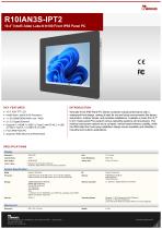 10.4” Intel® Twin Lake N150 Front IP65 Panel PC R10IAN3S-IPT2-1