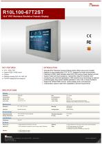 10.4" IP67 Stainless Resistive Chassis Display R10L100-67T2ST-1