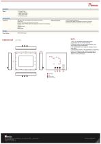 10.4" IP67 Stainless Resistive Chassis Display R10L100-67T2ST-2