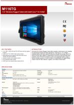 11.6" Windows Rugged Tablet with Intel® Core™ i5-1135G7 M116TG