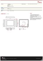 12.1" Front IP65 High Brightness Display R12L600-IPM2HB-2