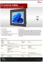 12.1" Intel® Alder Lake-N N150 Panel Mount Panel PC R12IAN3S-PMM2-1