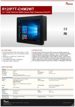 12.1” Intel® Pentium® N4200 Chassis Wide Temperature Panel PC R12IP7T-CHM2WT-1