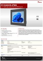 12.1” Intel® Twin Lake N150 Front IP65 Panel PC R12IAN3S-IPM2-1
