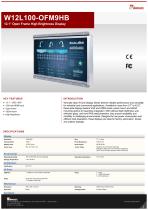 12.1” Open Frame High Brightness Display W12L100-OFM9HB-1