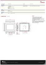 12.1" Panel Mount High Brightness Display R12T600-PML1HB -2