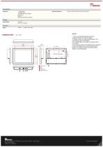12.1" PCAP Touch Chassis Display R12L100-PCM2OD-2