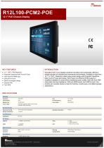12.1" PoE Chassis Display R12L100PCM2POE-1