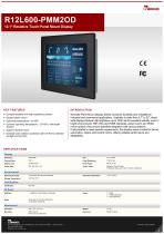 12.1" Resistive Touch Panel Mount Display R12L600-PMM2OD