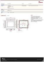 12.1" Resistive Touch Panel Mount Display R12L600-PMM2OD-2