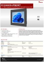 12.1" Wide Temperature Front IP65 Panel PC with Intel® Processor N150 R12IAN3S-IPM2WT