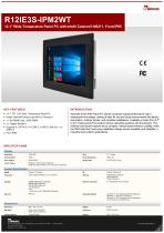 12.1" Wide Temperature Panel PC with Intel® Celeron® N6211, Front IP65 R12IE3S-IPM2WT-1
