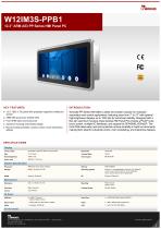 12.3” ARM A53 PP Series HMI Panel PC W12IM3S-PPB1-1