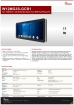 12.3" ARM A78 + A55 G-WIN GC-Series Front IP65 PCAP Panel PC W12MG3S-GCB1-1