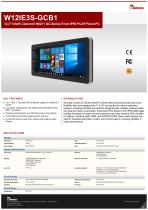12.3" Intel® Celeron® N6211 GC-Series Front IP65 PCAP Panel PC W12IE3S-GCB1-1