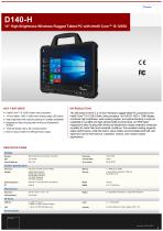 14" High-Brightness Windows Rugged Tablet PC with Intel® Core™ i5-1235U D140-H