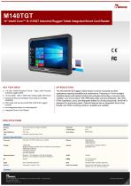14" Intel® Core™ i5-1135G7 Industrial Rugged Tablet Integrated Smart Card Reader  M140TGT-1