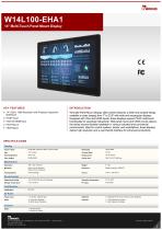14" Multi-Touch Panel Mount Display W14L100-EHA1