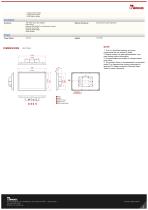 14" Multi-Touch Panel Mount Display W14L100-EHA1-2
