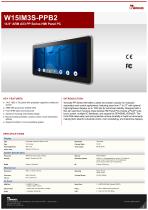 14.9" ARM A53 PP Series HMI Panel PC W15IM3S-PPB2-1