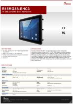15" ARM A78+A55 E Series HMI Panel PC R15MG3S-EHC3-1