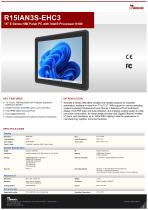 15" E Series HMI Panel PC with Intel® Processor N150 R15IAN3S-EHC3-1