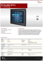 15" Front IP65 Display R15L600-IPC3