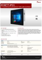 15" Front IP65 Panel PC with Intel® Core™ i3/i5/i7 (Coffee Lake Refresh) R15IF7T-IPC3-1