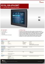 15" Front IP65 Wide Temperature Display  R15L100-IPA3WT 