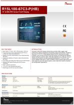 15″ G-WIN IP67 Series P-CAP Display R15L100-67C3-P(HB)-1