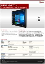 15" Intel® Celeron® N6211 PT Series HMI Touch Panel PC R15IE3S-PTC3-1
