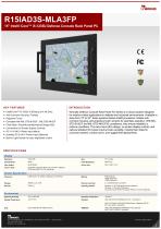 15" Intel® Core™ i5-1235U Defence Console Rack Panel PC R15IAD3S-MLA3FP-1