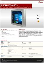 15" Intel® Core™ i5-1235U IP65 Stainless Resistive Chassis Panel PC R15IAD3S-65C3-1